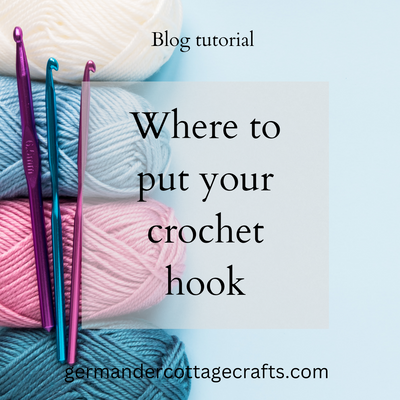 Where to put your hook in crochet.