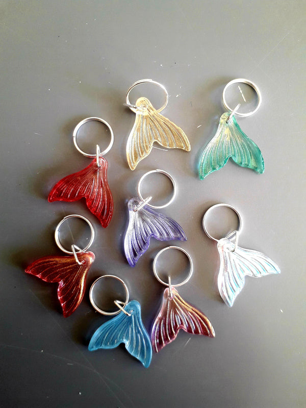 Mermaid stitch markers for knitting