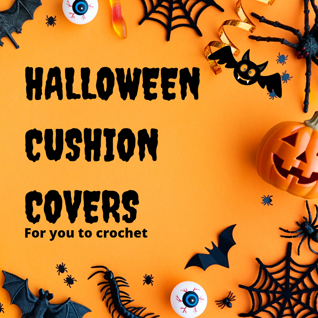 Halloween inspired cushion covers you have to crochet