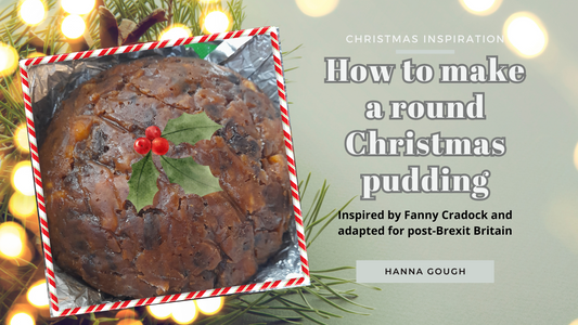 Making a round(ish) Christmas pudding inspired by Fanny Cradock