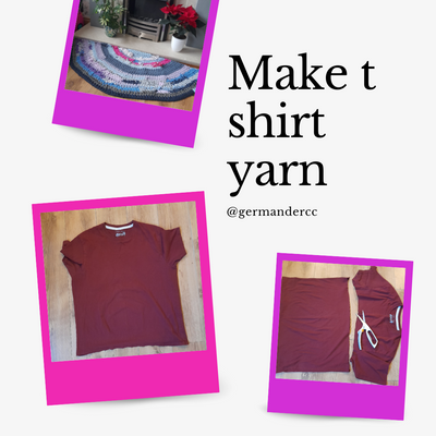 Make your own T shirt yarn. DIY yarn tutorial.