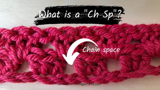 What is a chain space in crochet?