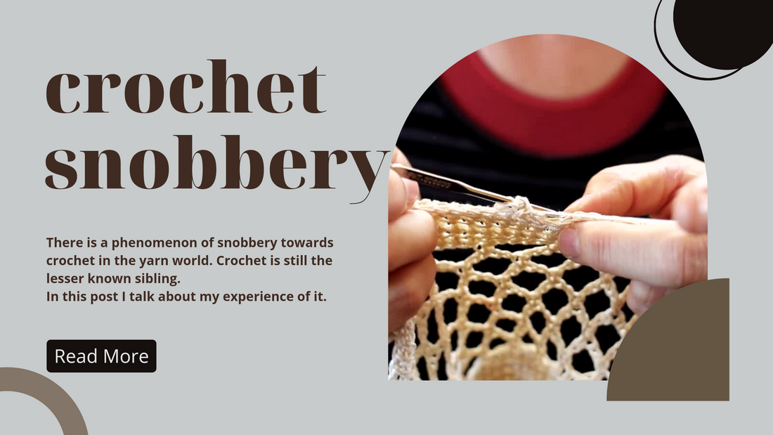 Crochet snobbery in the yarn world
