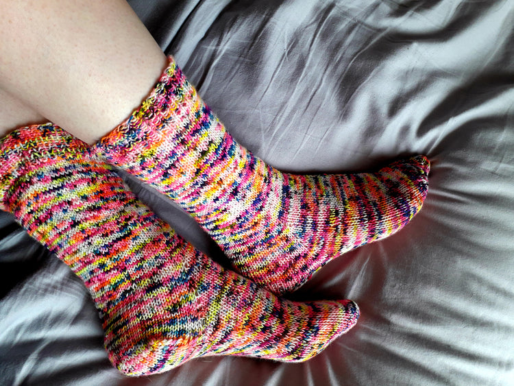 Sock knitting on two straight needles – Germander Cottage Crafts