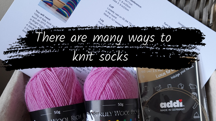 There are many ways to knit socks