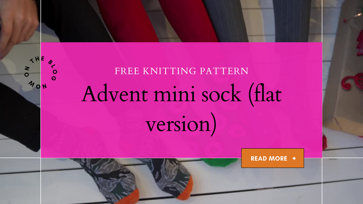 Advent mini sock- flat version.