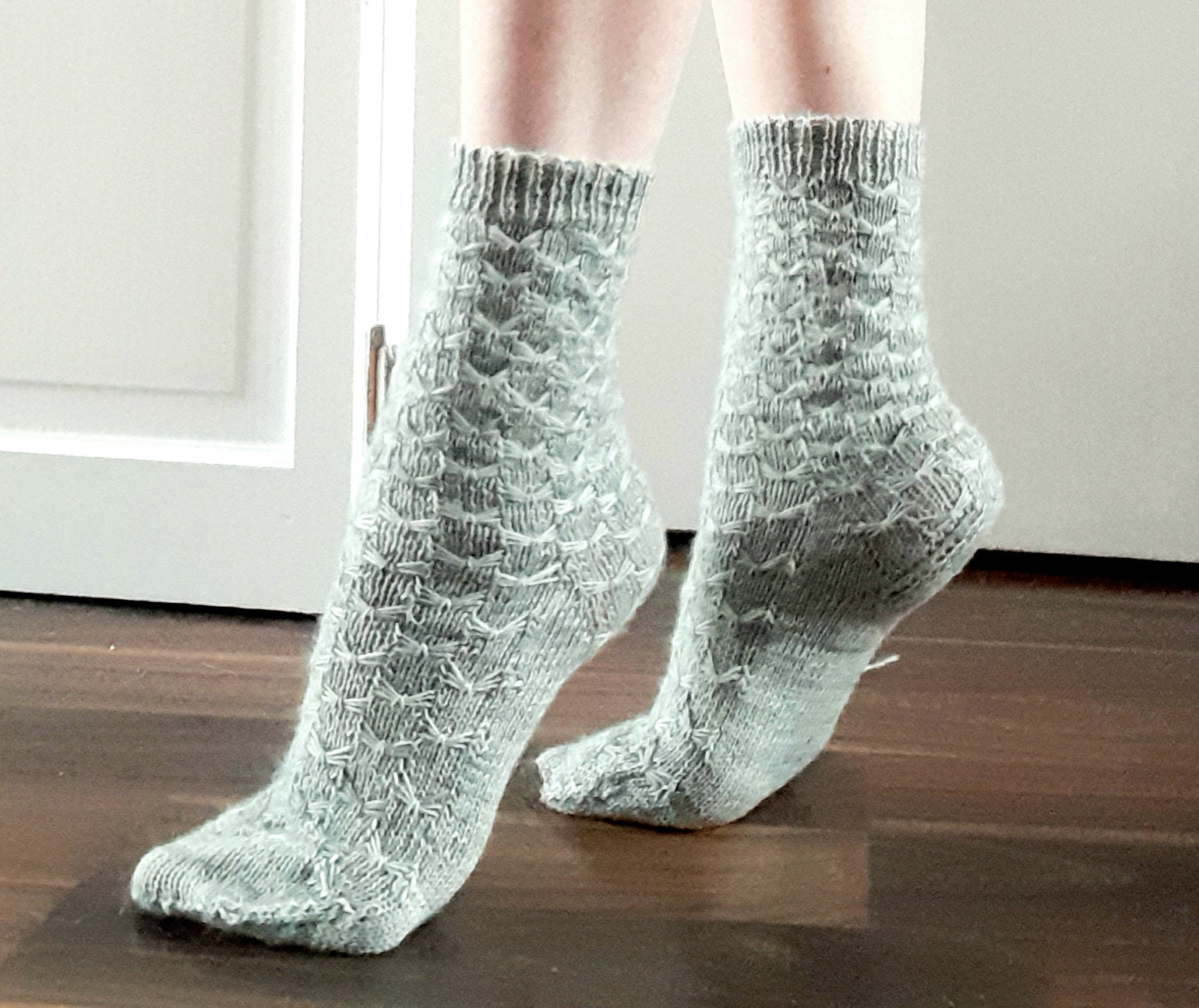 textured sock knitting pattern. 4ply sock pattern. Socks with a square heel