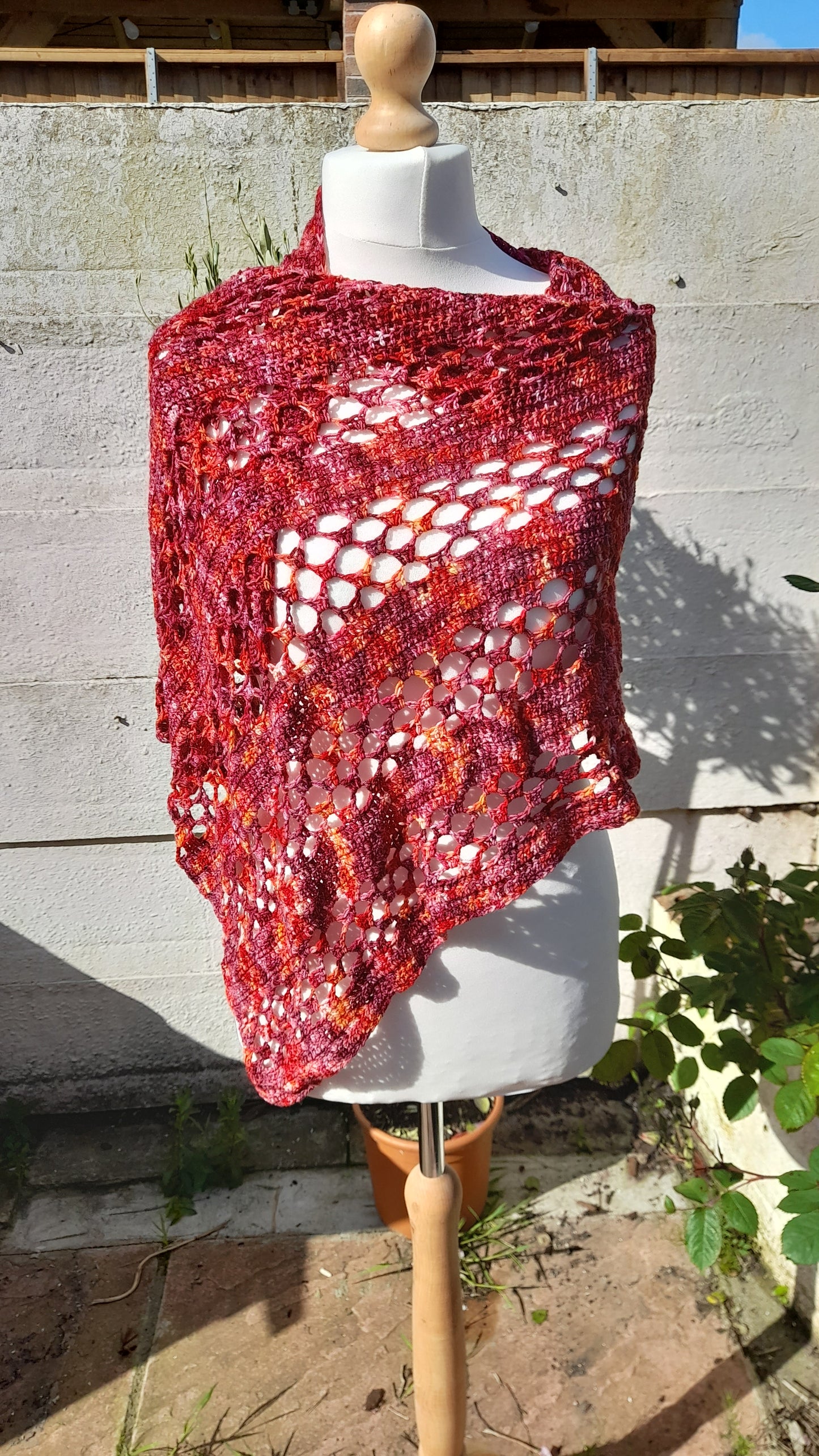 Lost and Found crochet wrap pattern
