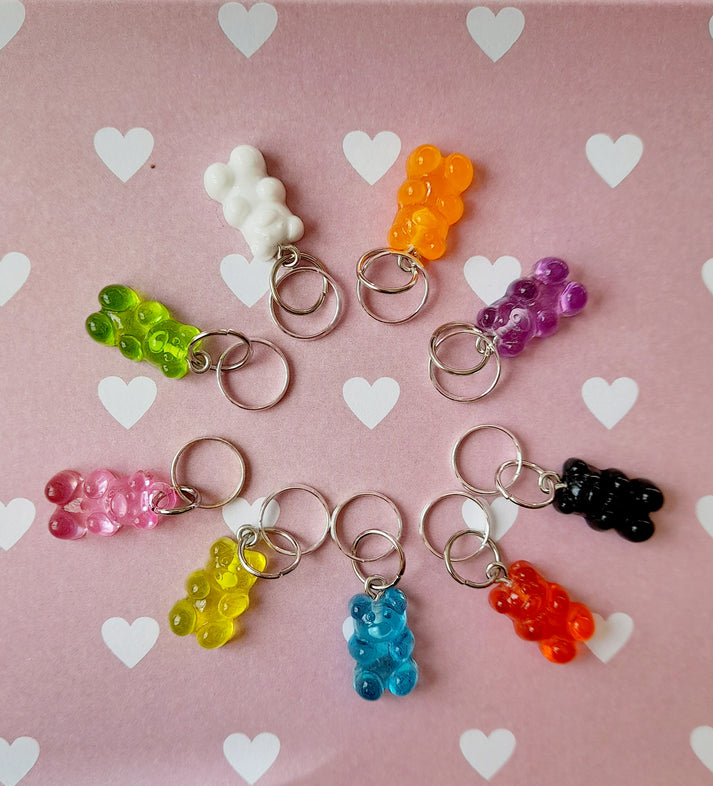 Gummy bear stitch markers – Germander Cottage Crafts