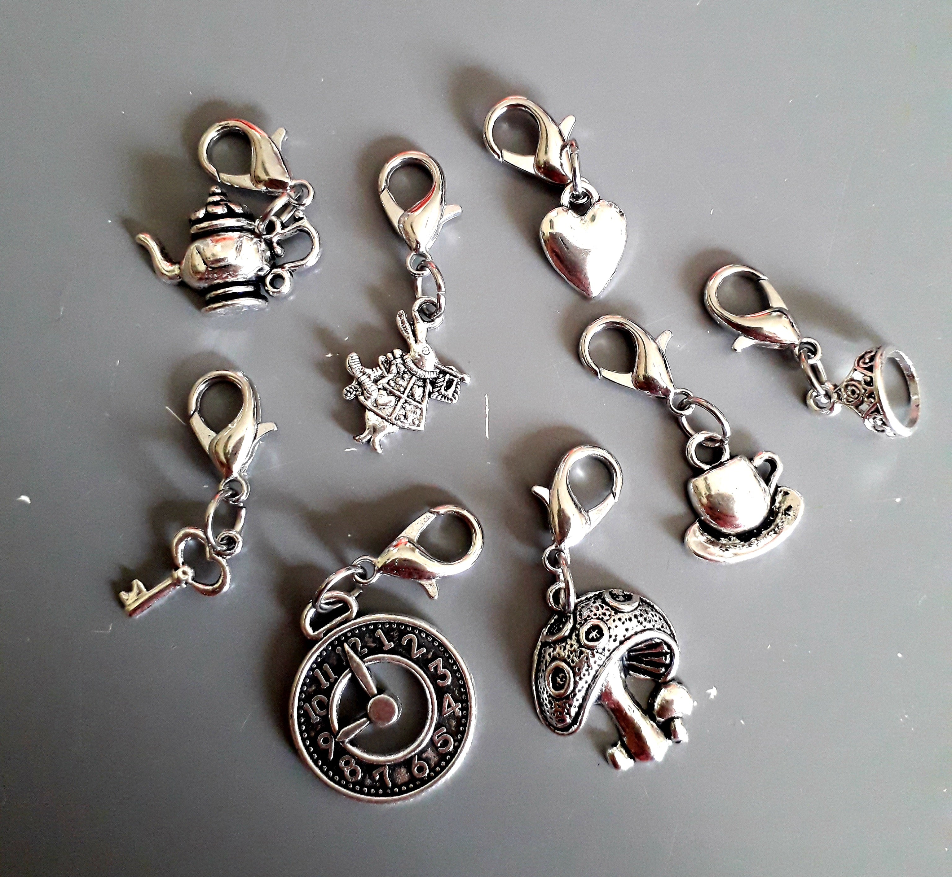 Alice in Wonderland Stitch Marker set for knitting or crochet ...