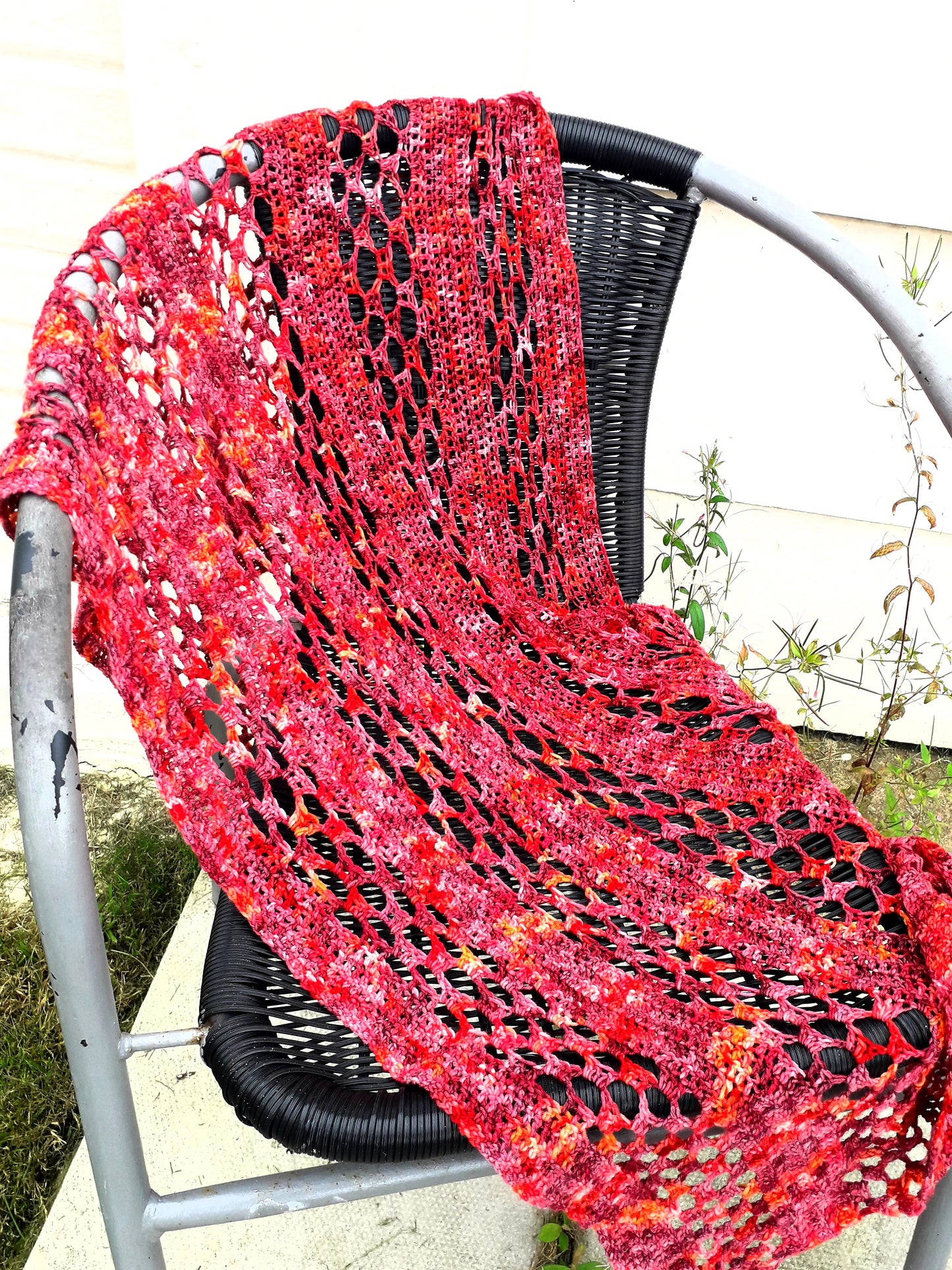 Rectangular crochet wrap pattern 