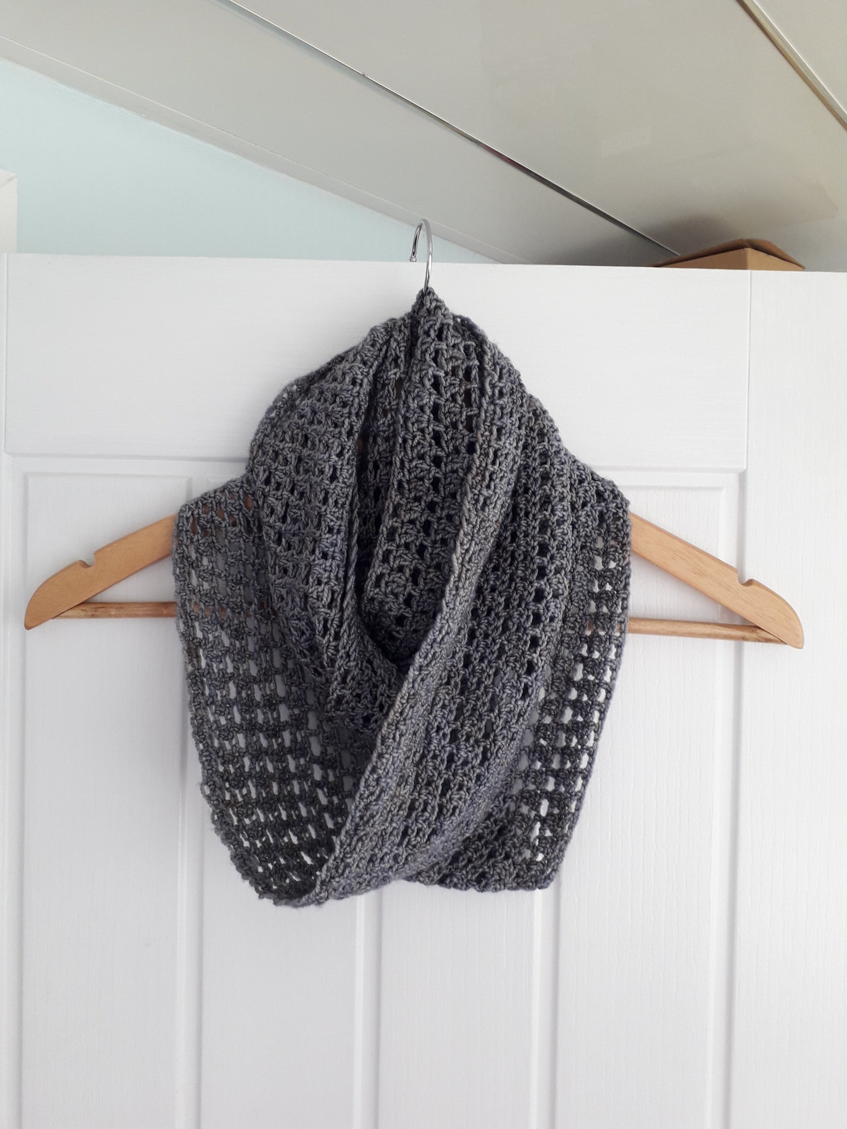 Easy lightweight cowl crochet pattern. Crochet lace cowl. – Germander ...