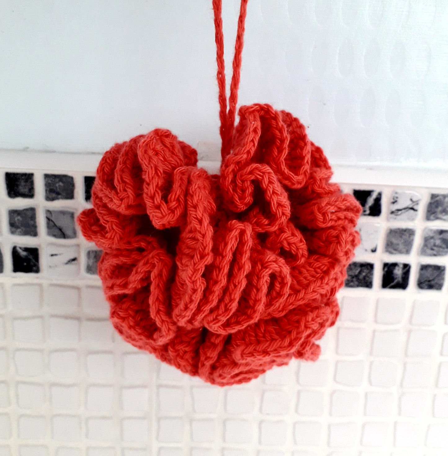 Plastic free shower puff crochet pattern