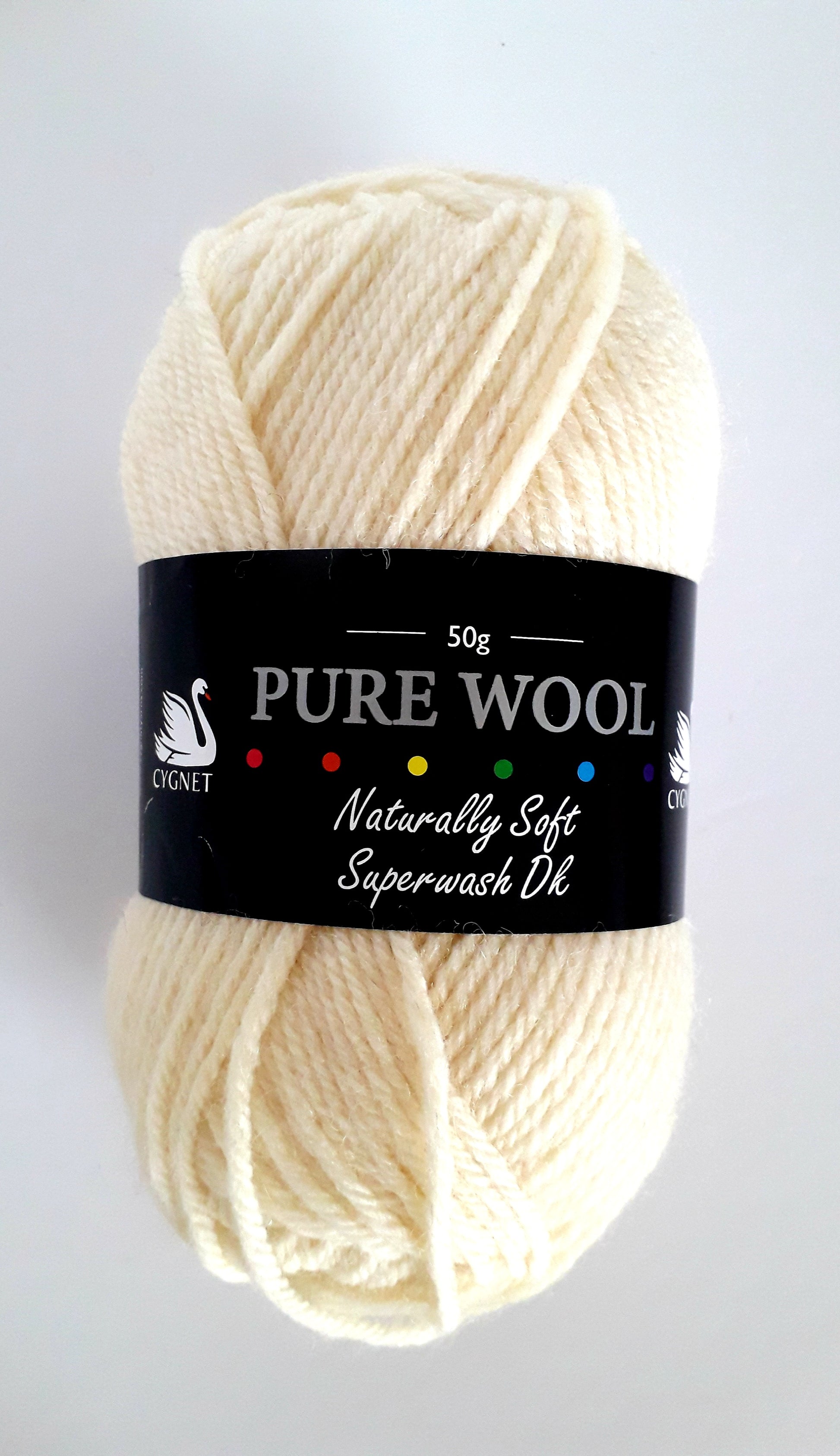 A natural white wool ball 
