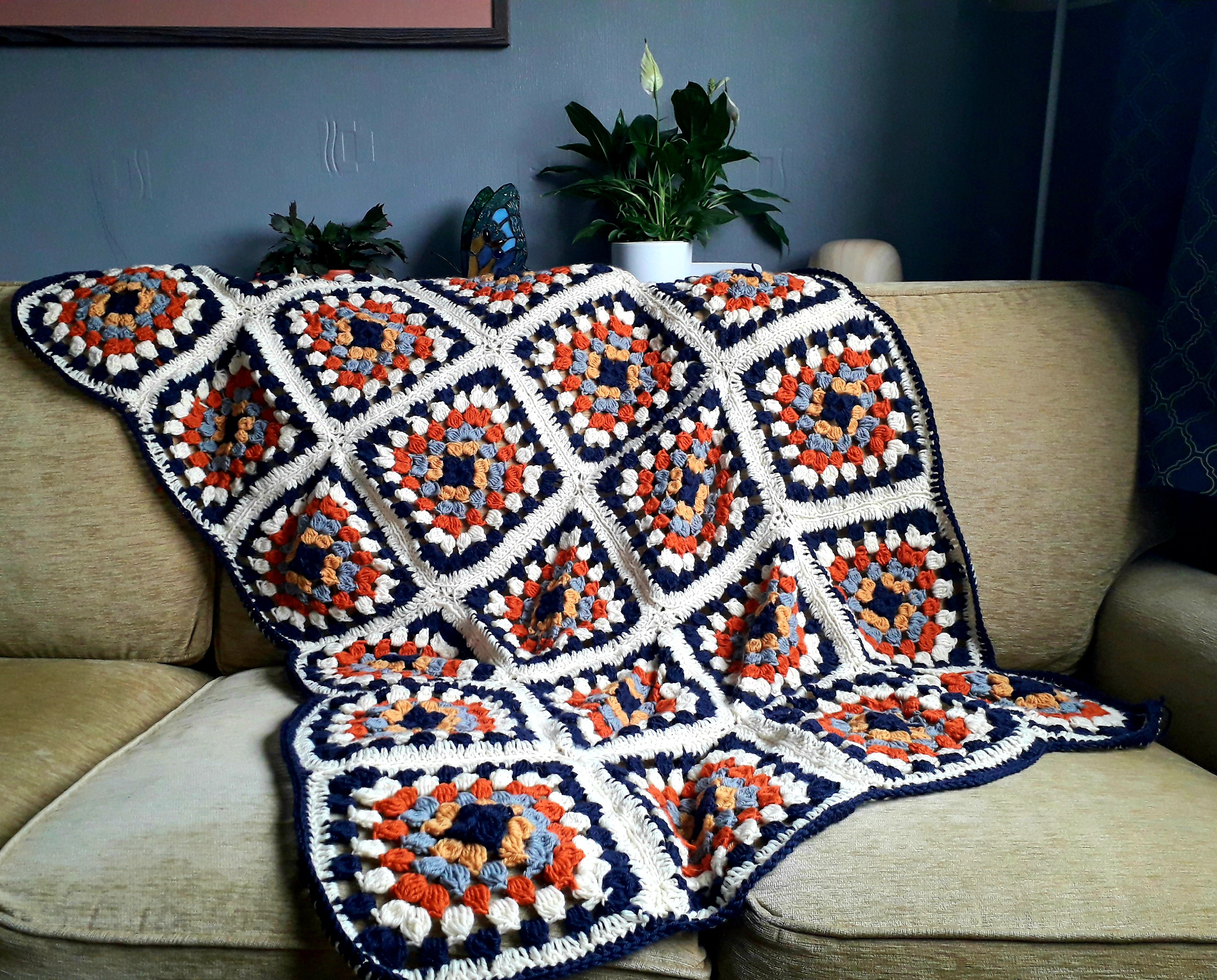 How to Crochet a Granny Square Baby Blanket - Crafting for Weeks