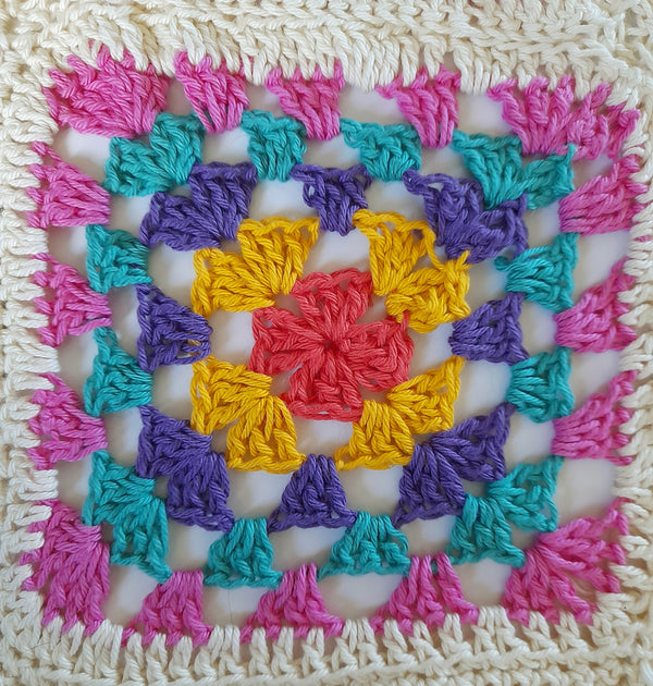 Granny square crochet tote bag pattern