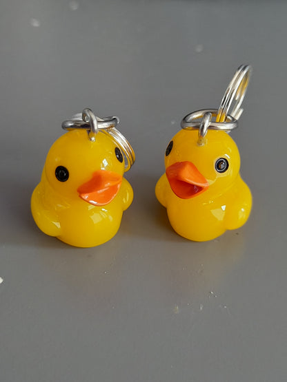 cute duck stitch markers for knitting and crochet. The handmade progress keepers work with knitting needles up to 7mm or 3.5mm depending on the fastening you choose. 