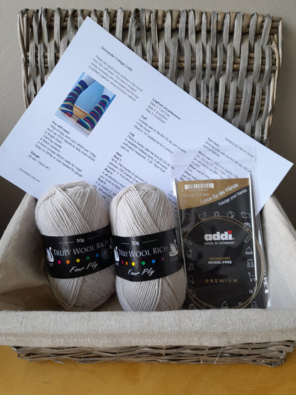 Sock knitting gift set