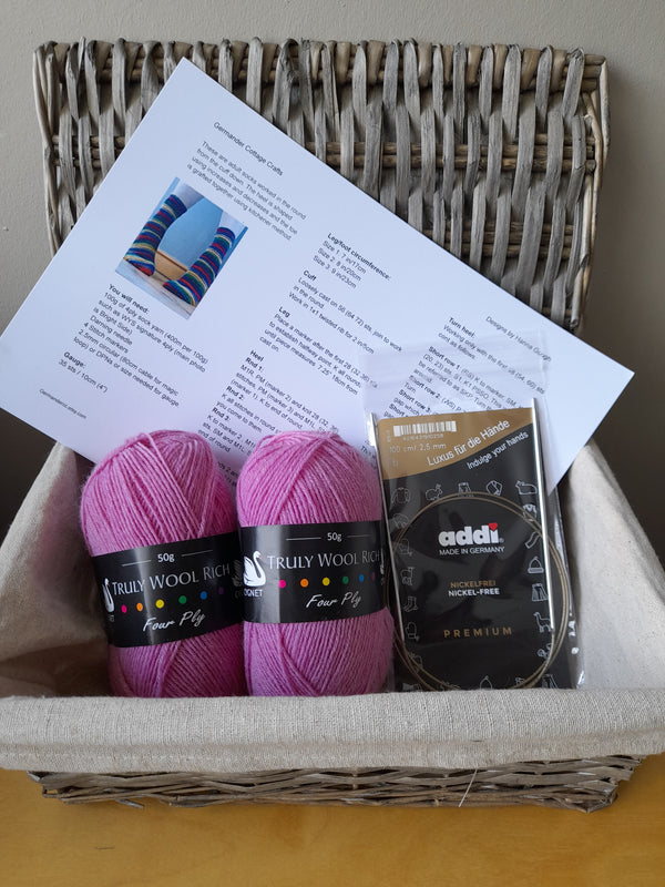 Easy adult complete sock knitting kit