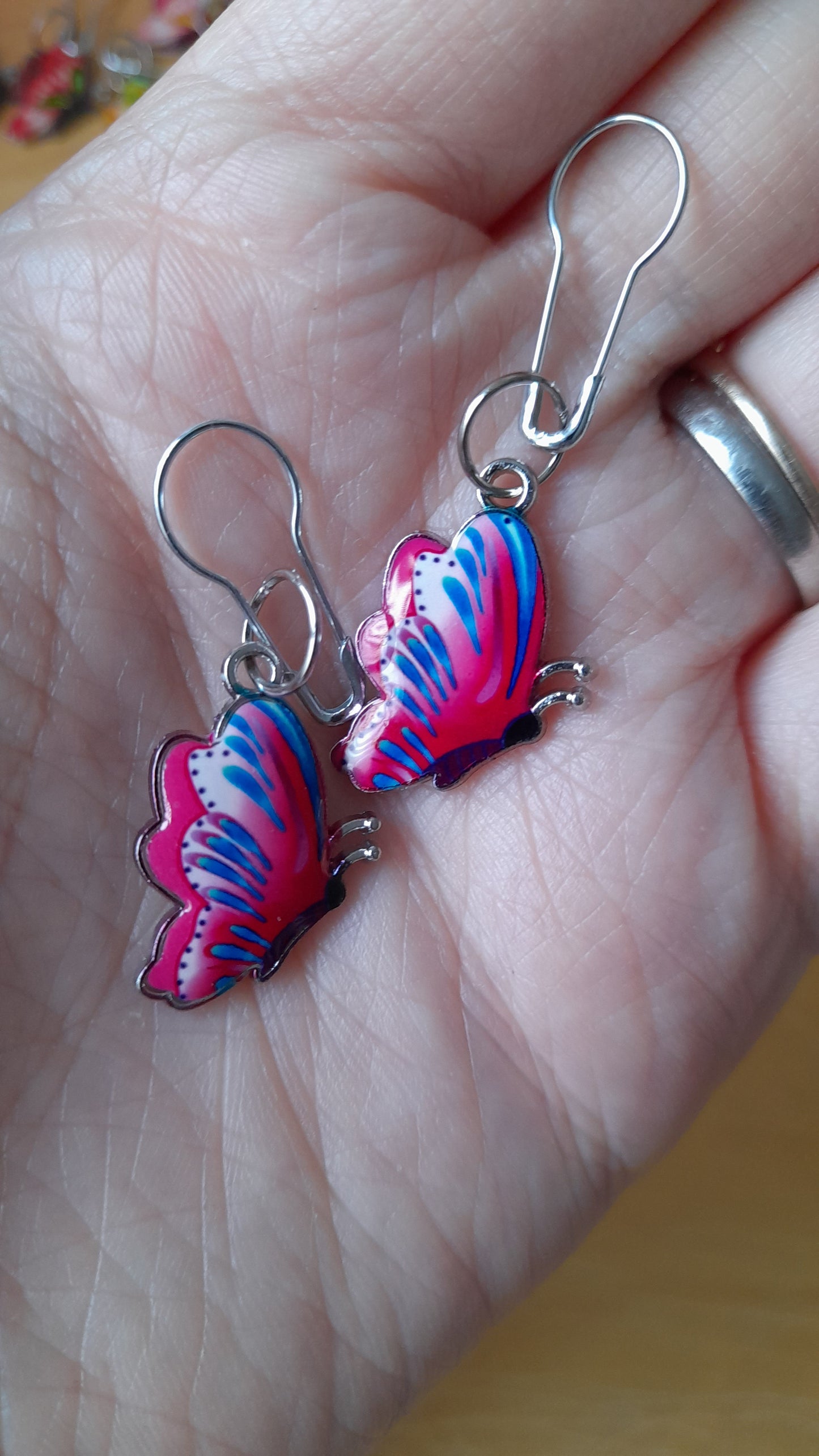 set of butterfly stitch markers 