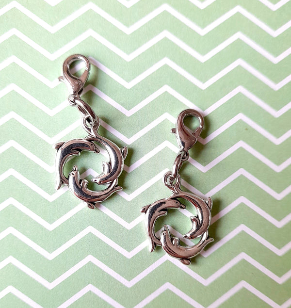 Dolphin stitch markers