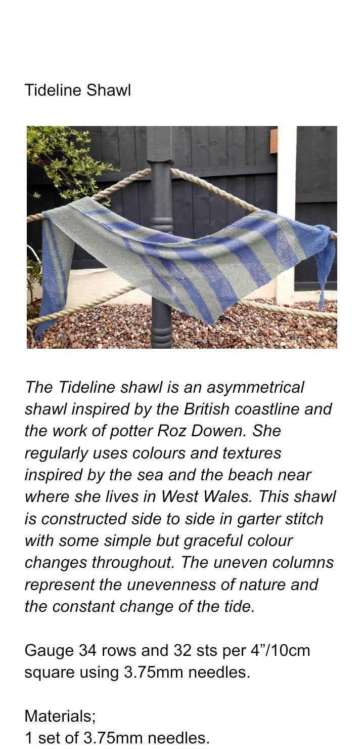 Tideline shawl printed pattern