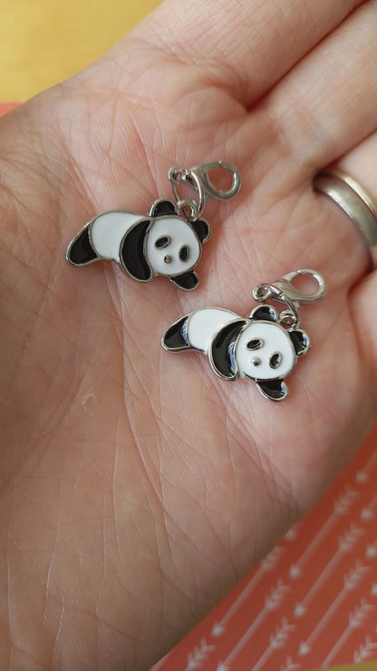 Panda stitch marker set