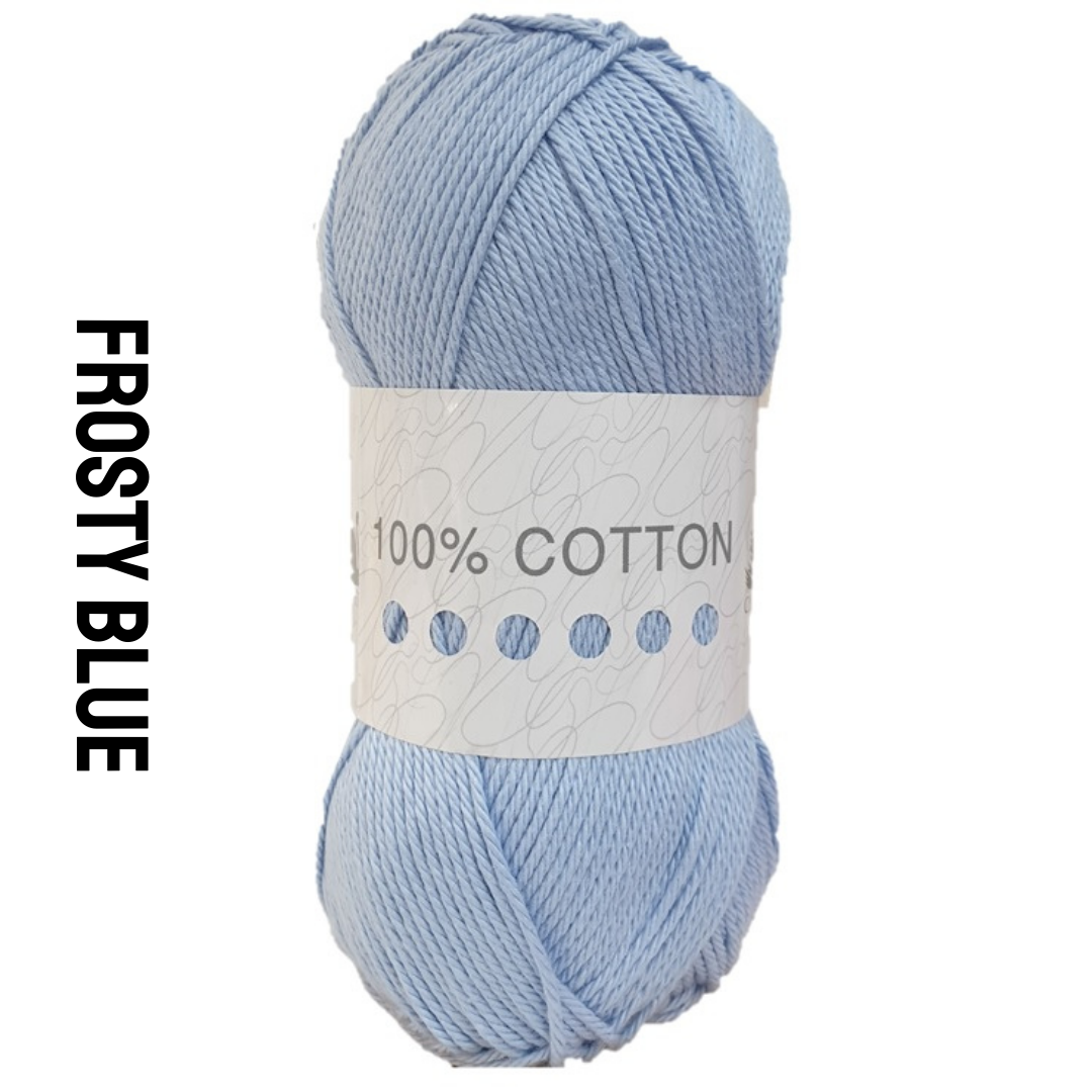 Cygnet 100% cotton DK frosty blue