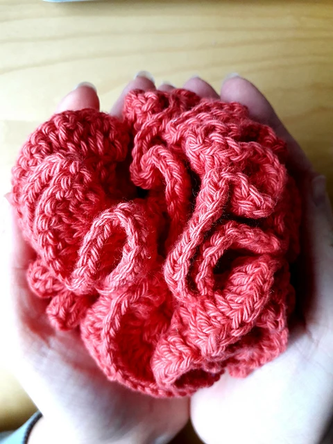 Free crochet shower puff pattern.