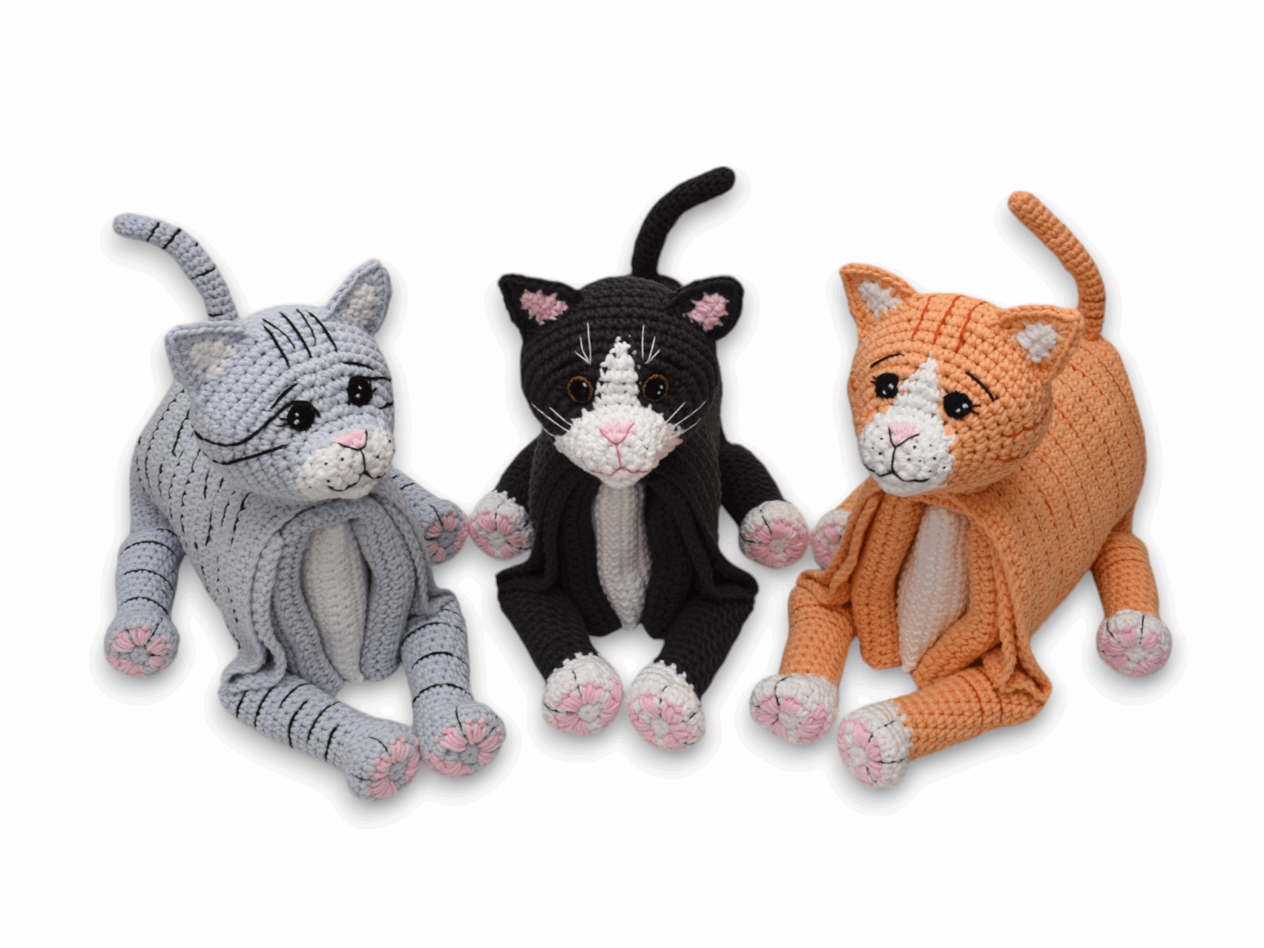 Cat crochet toy. Crochet blnaket ideas for babies and kids. Crochet cat throw pattern. 
