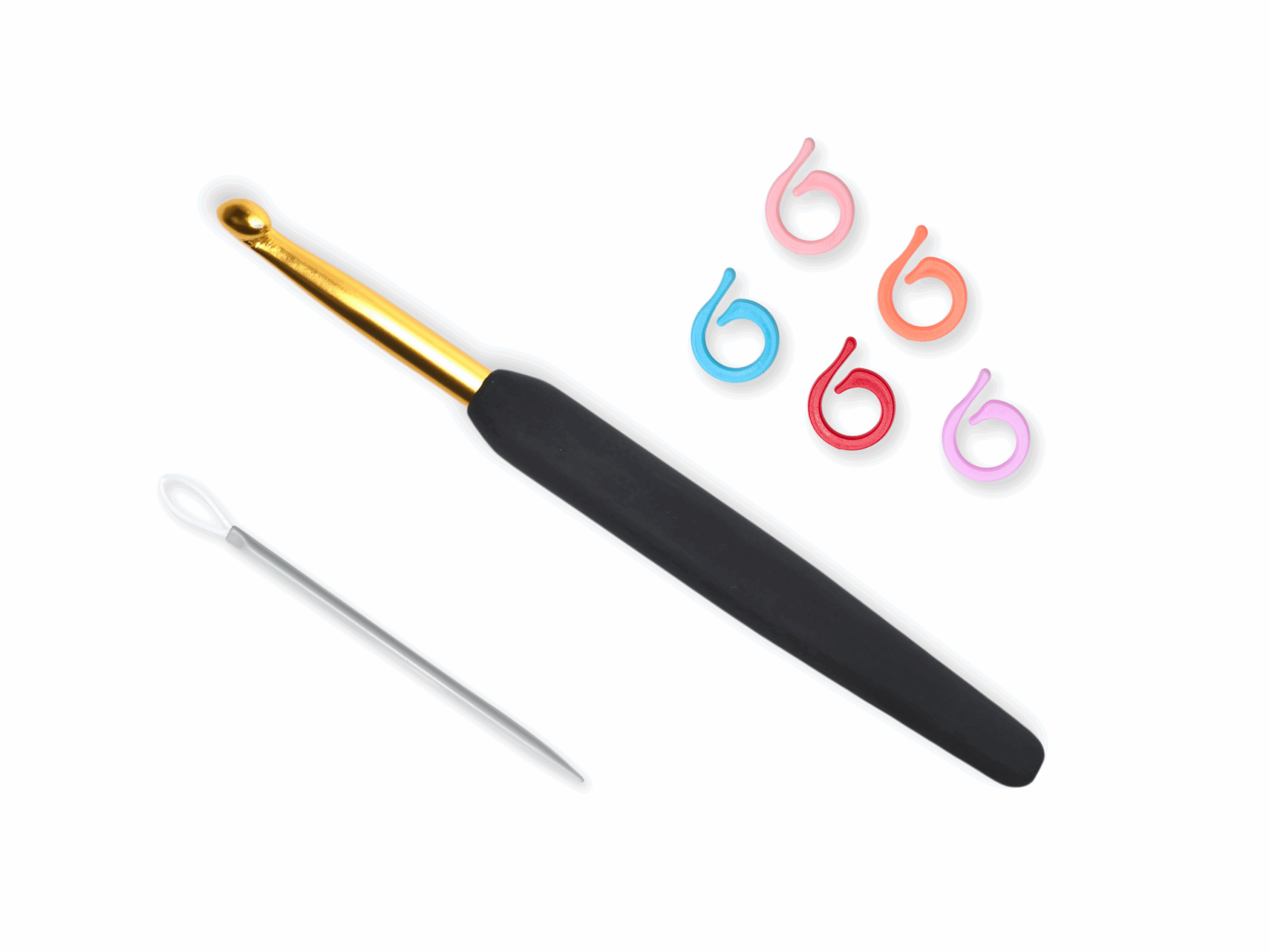 Crochet starter kit for beginners. Learn to crochet with essential tools. Cheap crochet starter kit. 