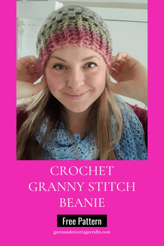 Crochet granny stitch beanie pattern free. Free crochet hat patterns. Crochet hat pattern easy