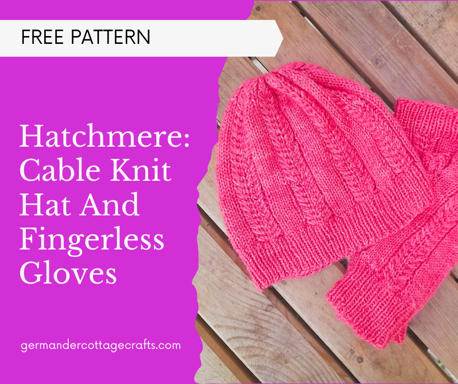 Hatchmere Hat Knitting Pattern. Cable knit hat free pattern.