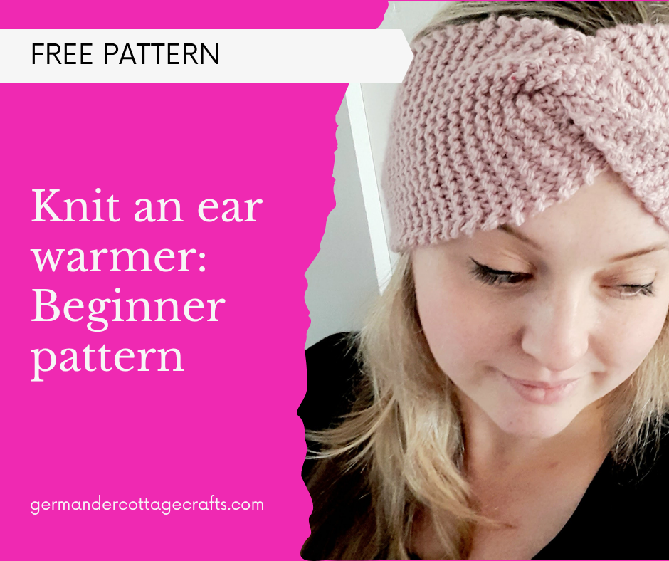 How to knit an ear warmer. Simple garter stitch headband tutorial for beginners.