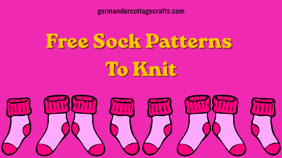 Free sock knitting patterns for beginners. Free sock pattern PDF. Flat knit socks pattern to knit.
