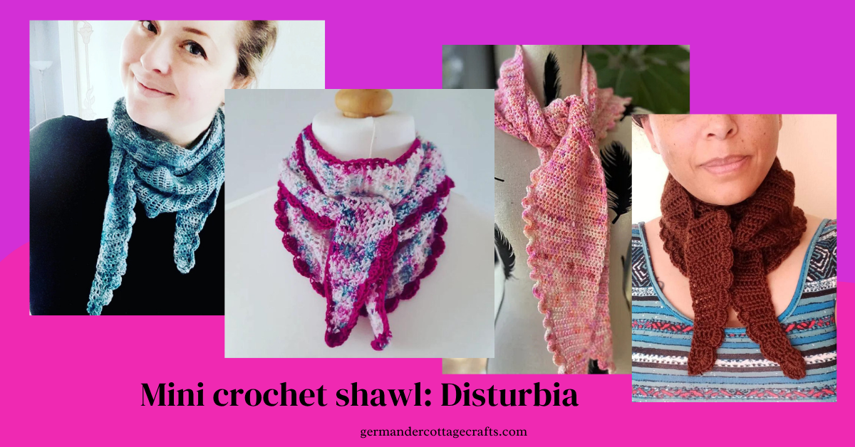 Mini crochet scarfs to make. Crochet mini shawl pattern/